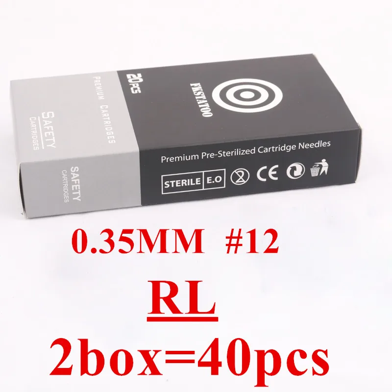 Стандартные татуировки иглы Cartridges 40pcs/лот Круглые Вкладыши 1/3/5/7/9/11/14 rl|Иглы для