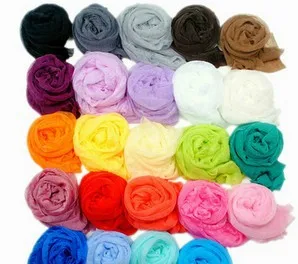 

2018 New candy scarves elegnant gauze fabric long scarf woman's wraps 100pcs/lot