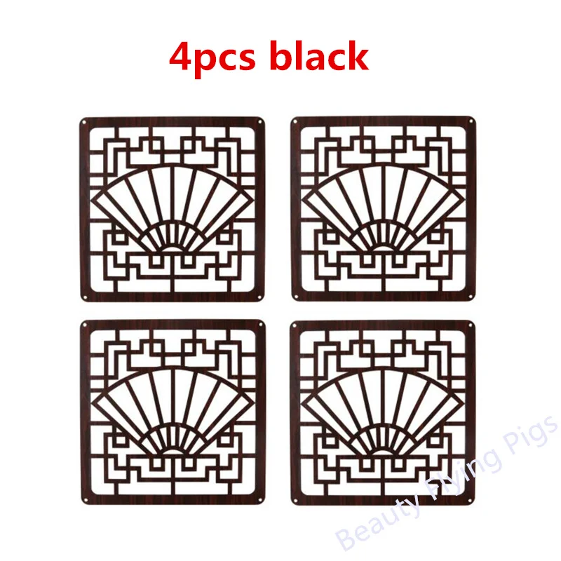 29x29 см 4 шт./лот biombo подвесной экран Модный китайский стиль перегородка занавес экран входная дверь разделитель фоторамка - Цвет: 29cmx29cm