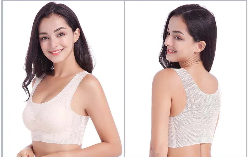 Queenral Seamless Women Bras Plus Size Bra 3XL 4XL 5XL 6XL Brassiere Push Up Bralette Large Size Active Bra Wire free Underwear 7