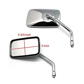 

New Motorcycle Modified Square Rearview Mirror for Honda Shadow VT VT1100 VT750 VT600 VF750 Magna 750 qiang