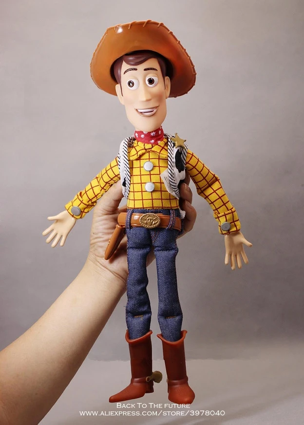 Disney Toy Story 4 говорящий Вуди Базз Джесси фигурки коллекция украшений аниме фигурка игрушка модель для детей подарок - Цвет: Talk Woody no box