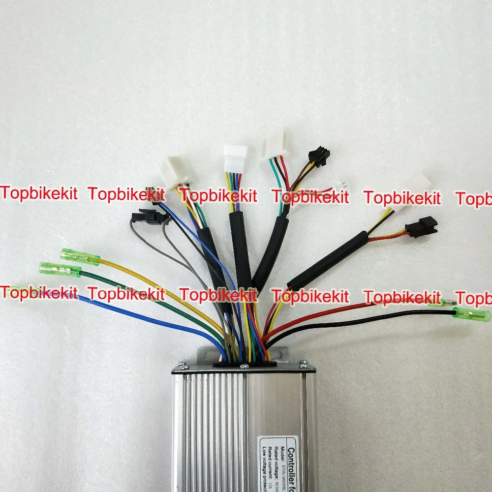 Контроллер электровелосипеда 36V 500W 48V 500W 12 Mosfet KT крутящий момент моделирование синусовое управление цилиндрическая литий-ионный аккумулятор мотор детали для электровелосипеда