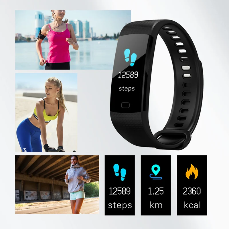 MAFAM Y5 Smartwatch электронные умные часы для женщин и мужчин, спортивные часы для бега, скалолазания, шагомер, СВЕТОДИОДНЫЙ цветной экран