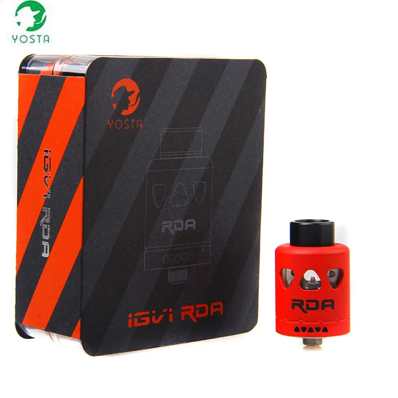 

100% Original YOSTA Livepor IGVI RDA Tank for 160W Box Mod with Replaceable Coil Airflow Control for Electronic Cigarette Mod