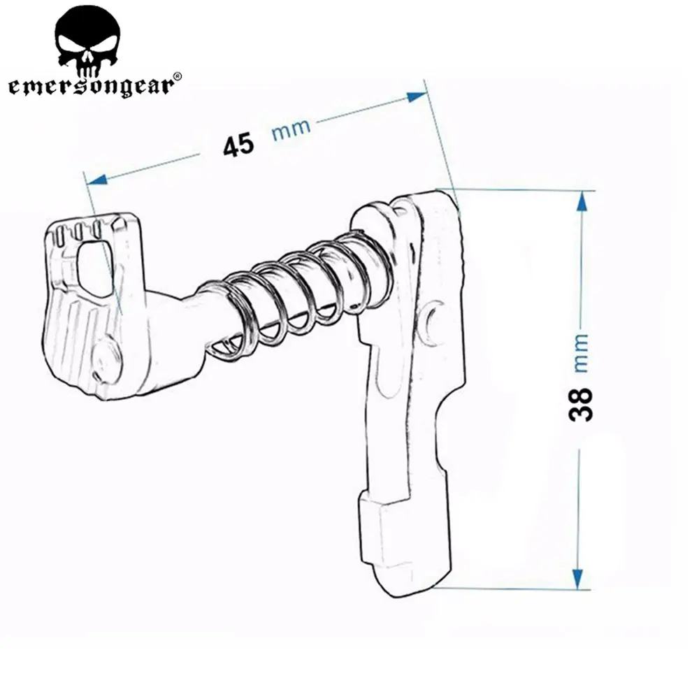 Emersongear ЧПУ двойной сбоку(левый и правый) журнал поймать релиз для M4/M16 серии aeg BD3885