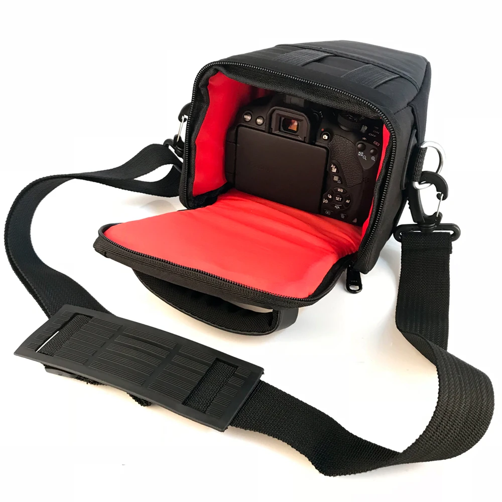 Wennew DSLR камера сумка чехол для Nikon D750 D80 D90 D7200 D7100 D7500 D5500 D5300 D5200 D5100 D3300 D3200 D3100 через