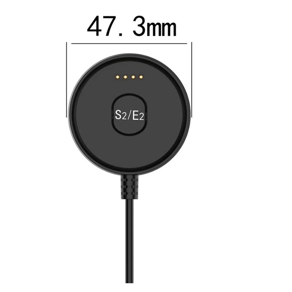 Черный 1 м usb кабель для зарядки шнур магнитное фиксированное зарядное устройство быстрое зарядное устройство линия для Tic-Watch S2/E2 Смарт-часы зарядное устройство дропшиппинг