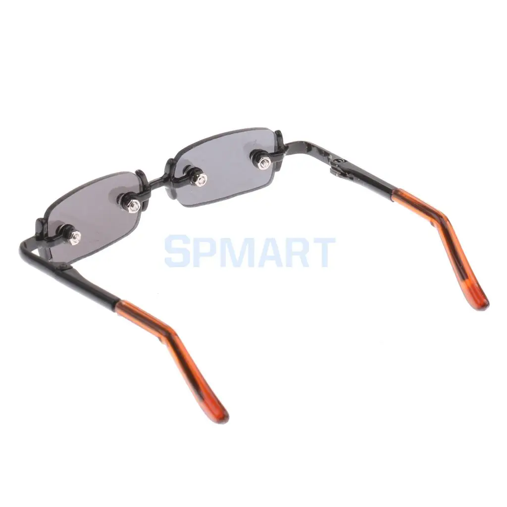 Fashion Unisex No Frame Square Glasses Eyewear for 1/3 BJD Dolls Clothes Dress Up Accessory Outfit Black