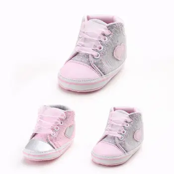 

Infant Baby Boy Girl Toddler Kids Crib Shoes Polka Dot Anti-slip Soft Sole Lace Up Shoe Crib Shoes