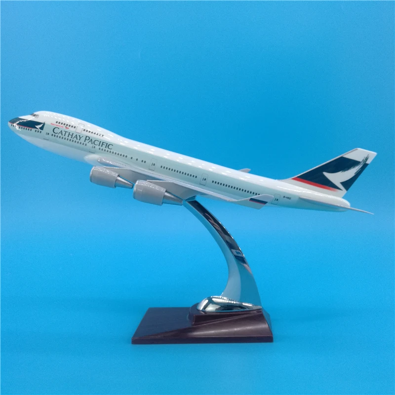 32 см B747 Cathay модель самолета из смолы Boeing 747 самолет дыхательные пути модели