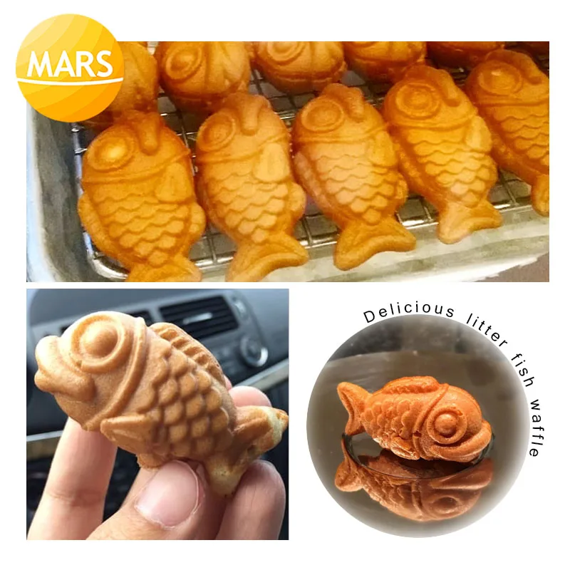 Машинка для приготовления небольших пирожных из тайяки MARS машина мини вафель