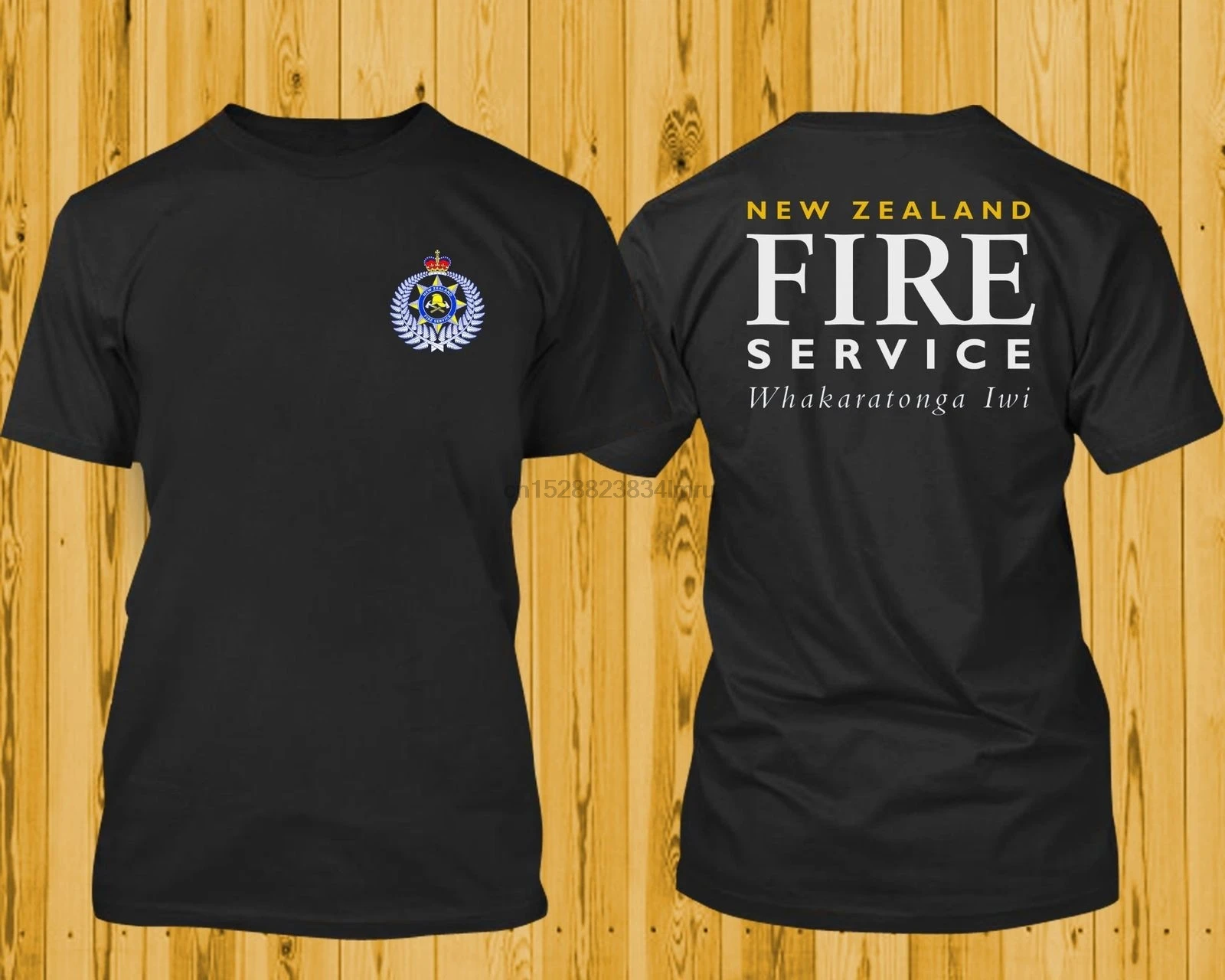 

2019 Fashion Hot sale New Zealand Fire Service Whakaratonga Iwi Rescue Firefighter Black Design TShirt tee shirt
