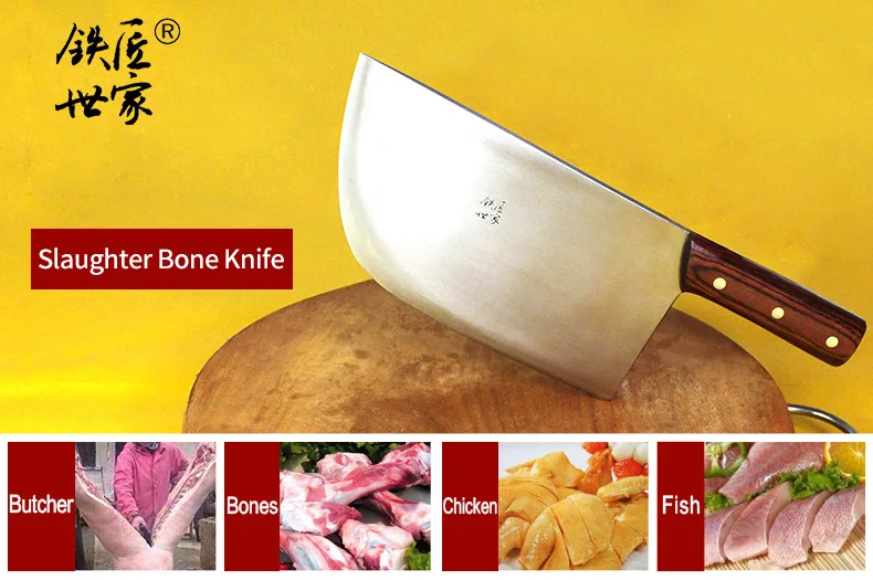 Кливер, ножи, нож для мясника, ручная работа, кованые, из нержавеющей стали, разделочный нож, нож для мяса, кухонный нож для шеф-повара, кухочный нож
