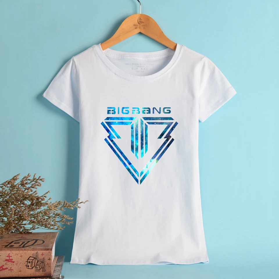 Новая футболка женская летняя Kpop Big Bang Fans для фанатов Женская Kawaii Мода высокого