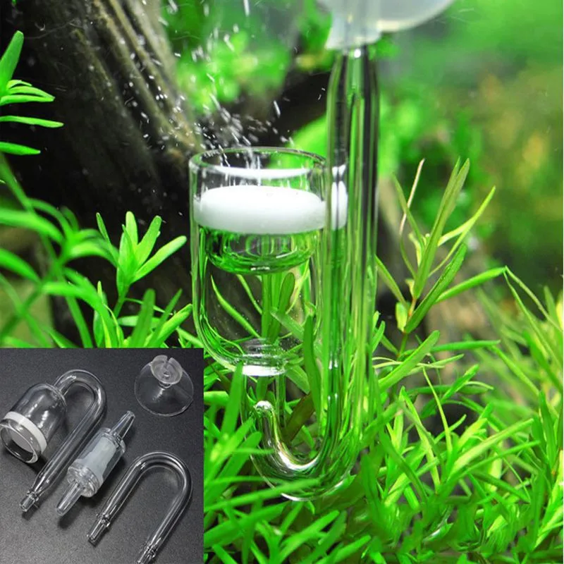 4PCS Co2 Glass Refiner Aquarium Live Plant Atomizer Diffusion Valve Carbon Dioxide Reactor Regulator U Suction Cup | Дом и сад