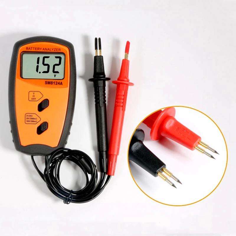 SM8124 Internal Battery Resistance Impedance Meter Battery Resistance Voltmeter 100V Battery Tester Low Voltage prompt