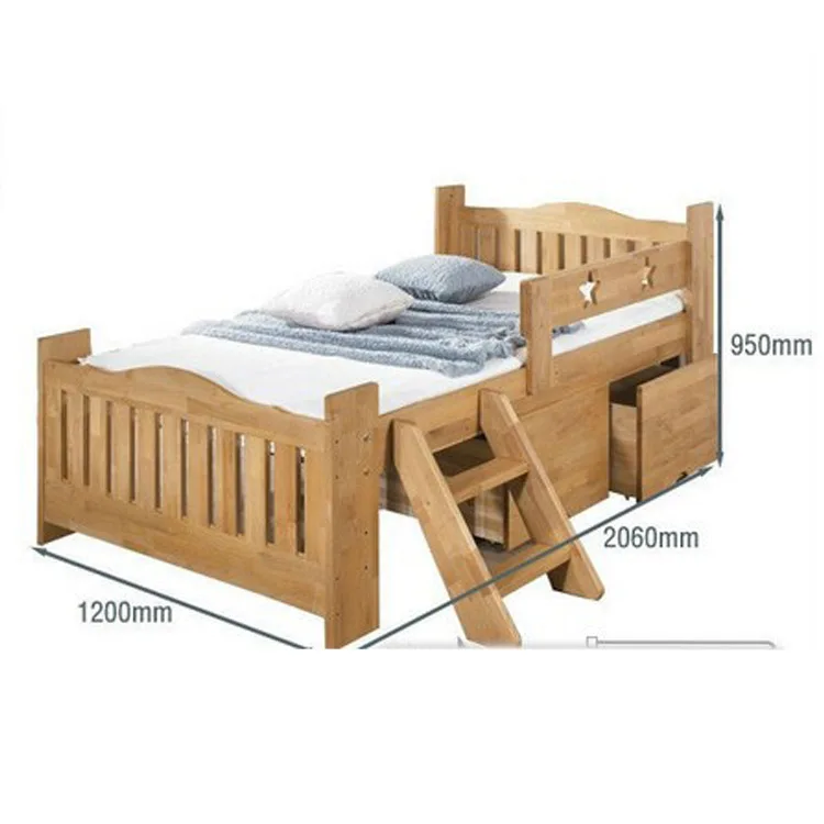 Supply of small carpenter bed pine bed rustic factory outlets can be
