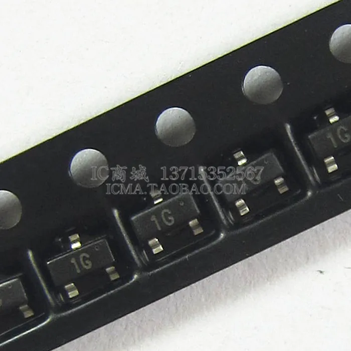 Free Delivery. SMD transistor BC847C 1G SOT23 0.1A / 45V NPN|npn ...