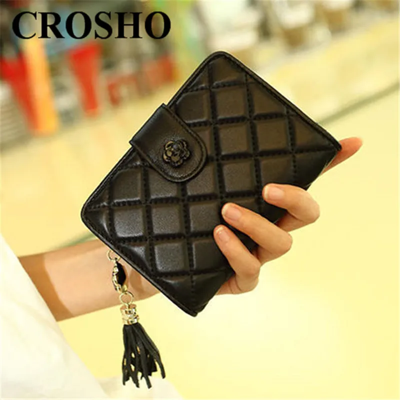 

CROSHO Wallet Women Short New Style Wallet Versatile with Large Capacity Leather Texture Multi card Folding Wallets
