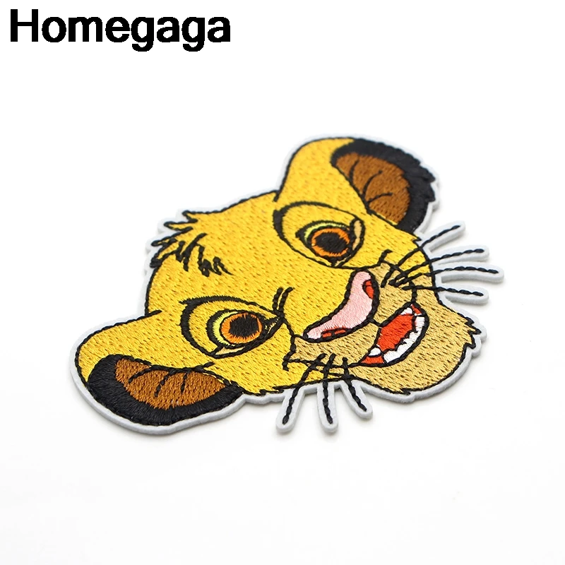 Homegaga лев Король гиен Simba DIY Вышивка для аппликации, шитья железа на одежду Рюкзак украшения наклейки значок лоскутное D2312