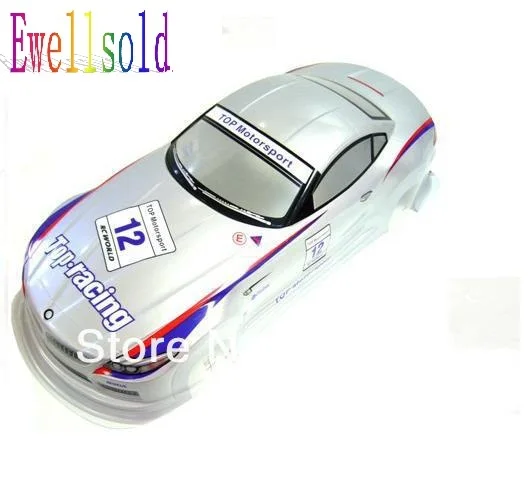 

Ewellsold 1/10 RC car parts PVC Body Shell 1/10 195mm 042s silver