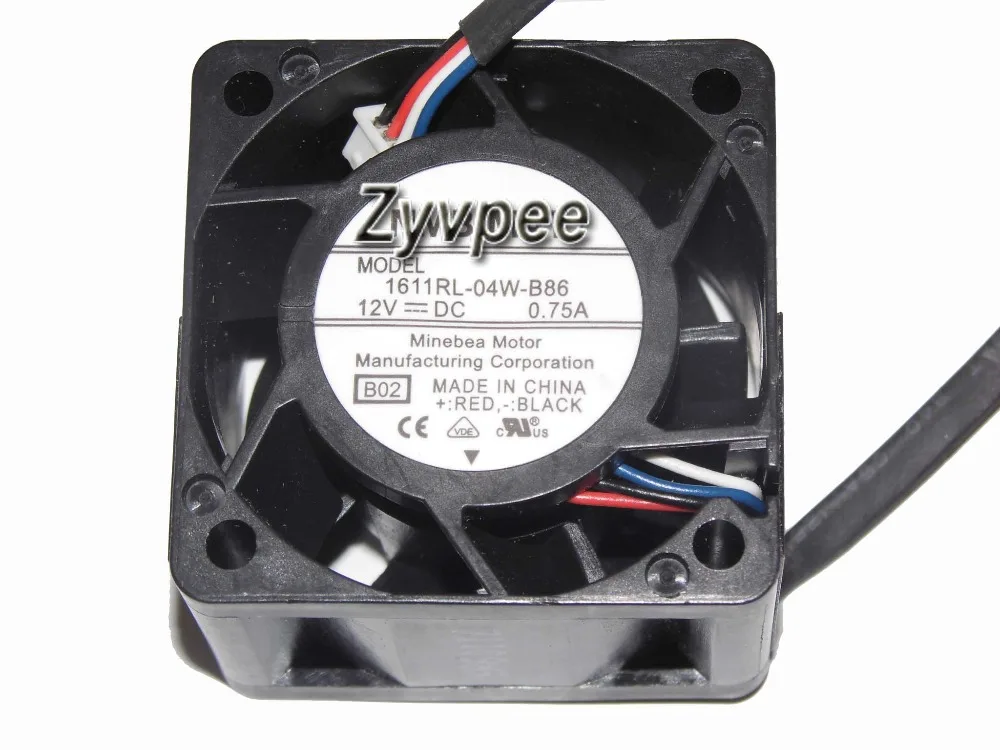 Zyvpee 4028 1611RL 04W B86 B02 12V 0.75A 4 провода контакта вентилятор сервера для R520G7 LITEON PS 2751 2F