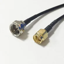 Удлинительный кабель для модема SMA штекер переключатель F Штепсель rf Pigtail разъем кабель RG174 20 см 8 дюймов