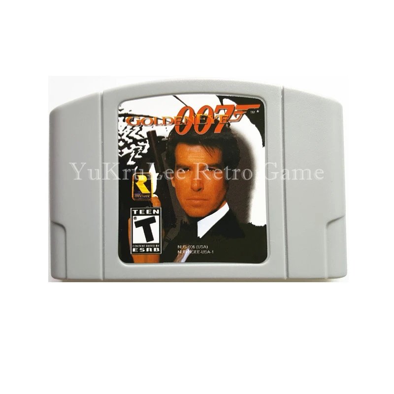 

GoldenEye 007 Video Game Cartridge Card for 64 Bit Family Game Console US NTSC Version English Language N21