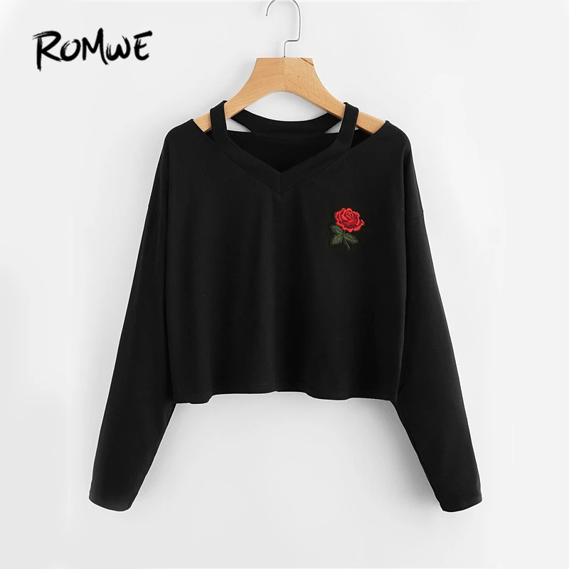 Aliexpress.com : Buy ROMWE Cut Out Neck Sexy T shirt Rose Aliexpress.com : Buy ROMWE Cut Out Neck Sexy T shirt Rose