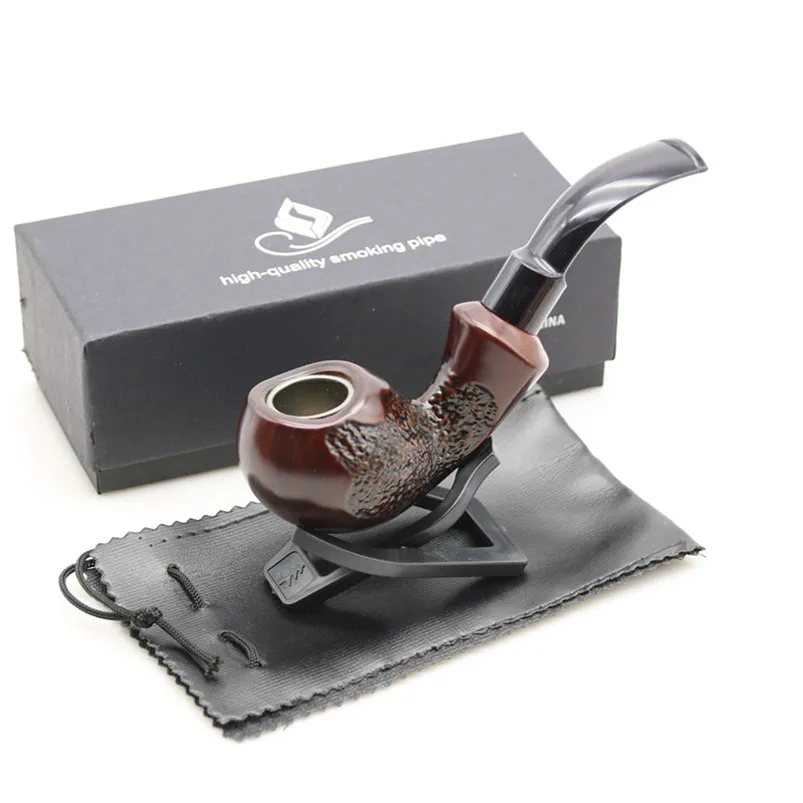 1Pc 2017 New Arrival Carved Special Flowers on Both Sides Smoking Pipe