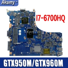 GL552VW REV 2,0 2,1 Материнская плата для ASUS GL552V ZX50V GL552VX GL552VL материнская плата для ноутбука I7-6700HQ GTX950M/GTX960M/4 GB обмен