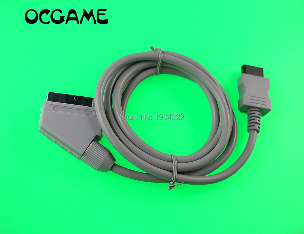 

OCGAME 10 шт./партия, высококачественный RGB кабель Scart 180 см для Wii/wii u PAL