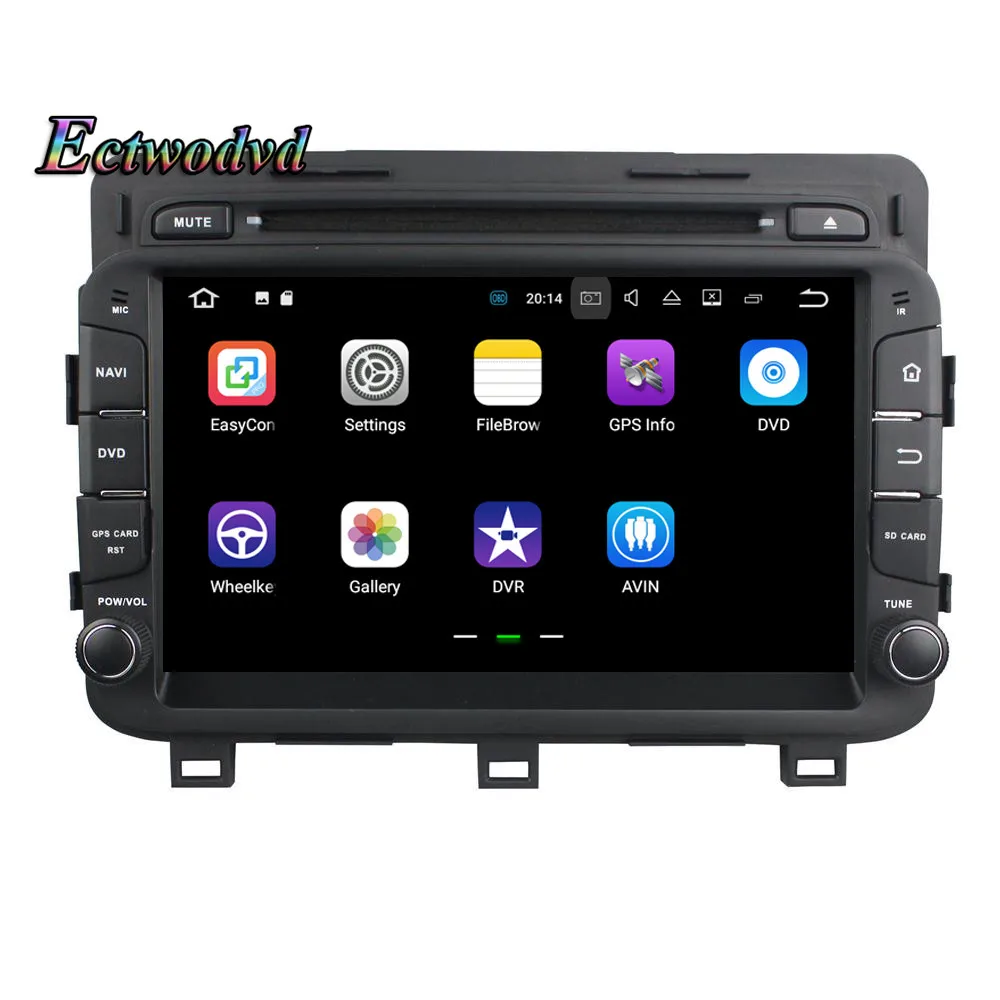 Sale Ectwodvd Octa Core 4G RAM 64G ROM Android 9.0 Car Multimedia DVD Player GPS HeadUnit For Kia K5/Optima 2014 15