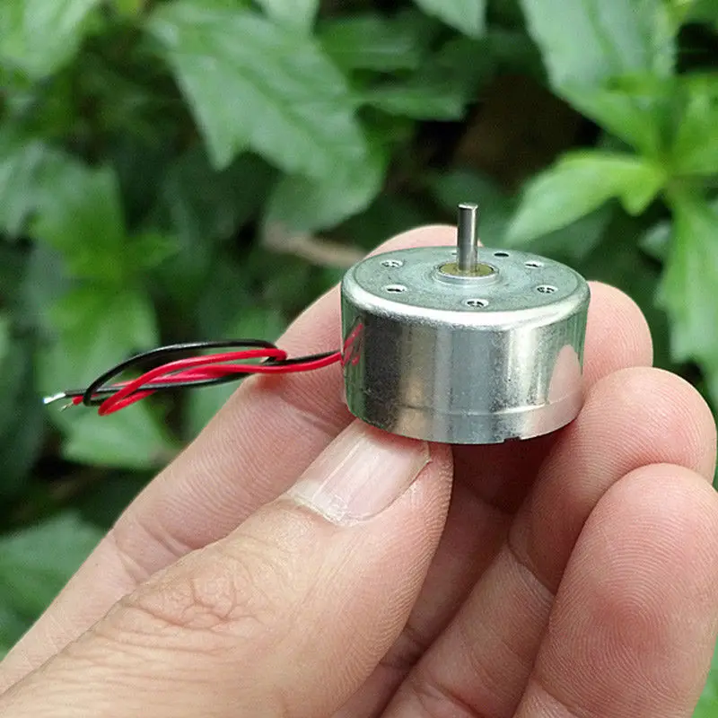 Микро RF 300CA RC 300 DC 3В 6В 5В 11000 об/мин мини 24 мм круглый электродвигатель 2 вал низкий
