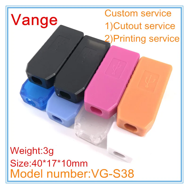

4pcs/lot USB charger housing 40*17*10mm ABS case plastic junction box diy for wire connector outlet box