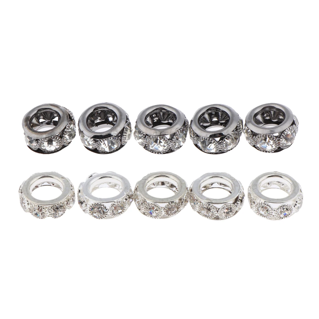 5 Pieces Dreadlock Hair Beads Hair Braid Pins Rings Cuff Clips Tibetan Jewelry Loose Beads Decor DIY Accessory