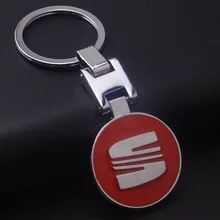 Car Keychain For Seat Keychain llaveros Car Metal Keyrings Seat Emblems Car Logo Key Chain Ring For Seat Leon Ibiza