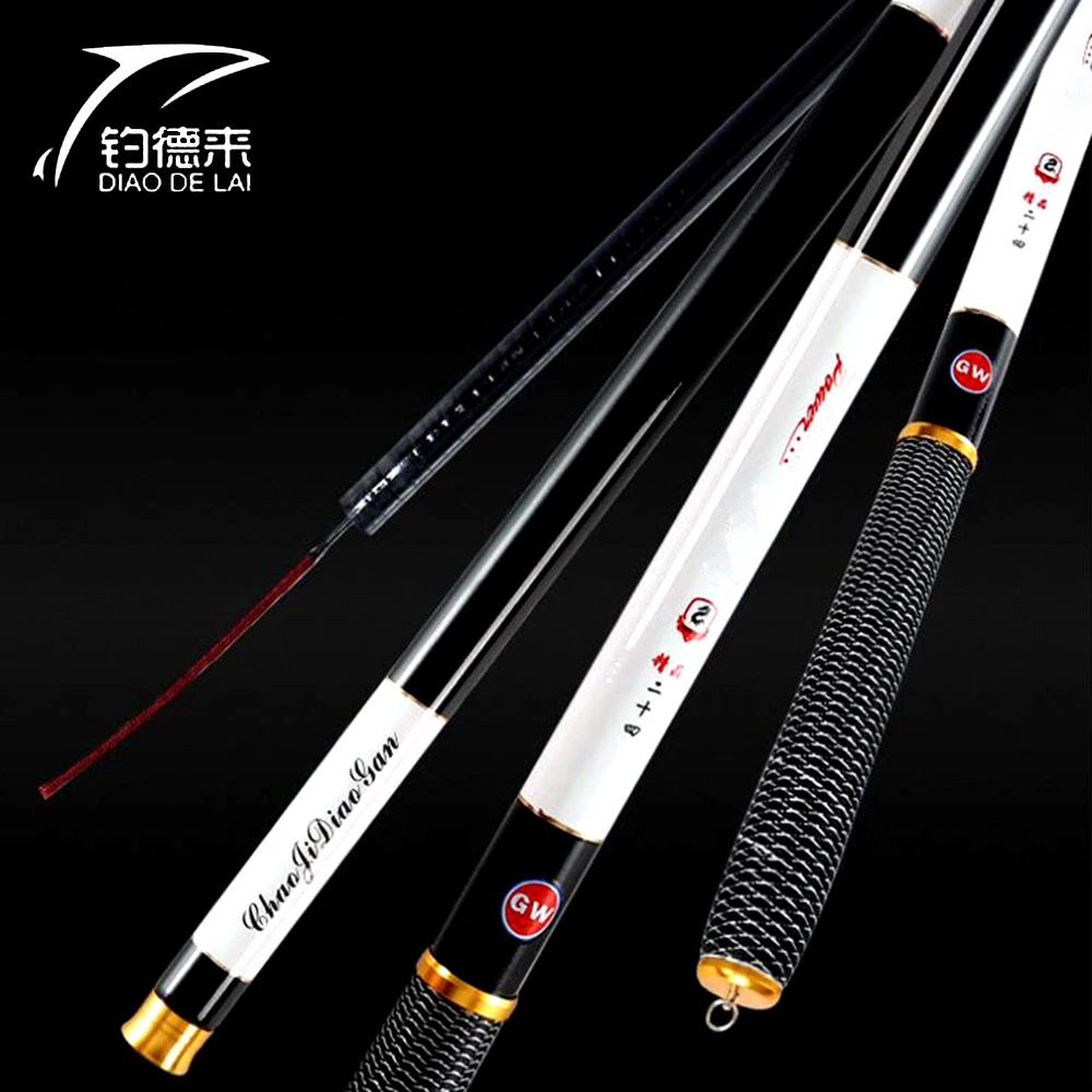 

Ultra-light high-carbon 3.6/4.5/5.4/ 6.3/7.2 Meter telescopic metal rod carp fishing rod hand pole fishing tackle