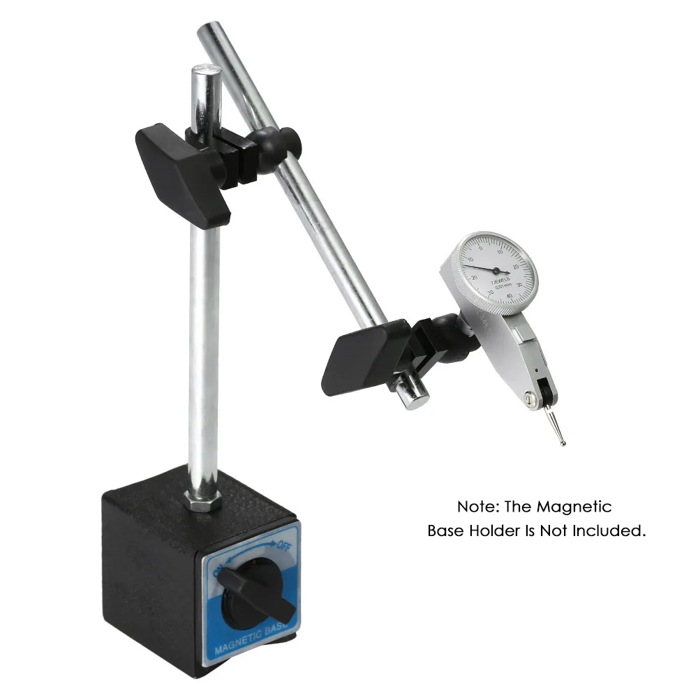

Leverage Dial Indicator Measurement Gauge Vertical Contact Precision Tool with 7 Jewels Bearing 0.01mm Accuracy Measuring Range