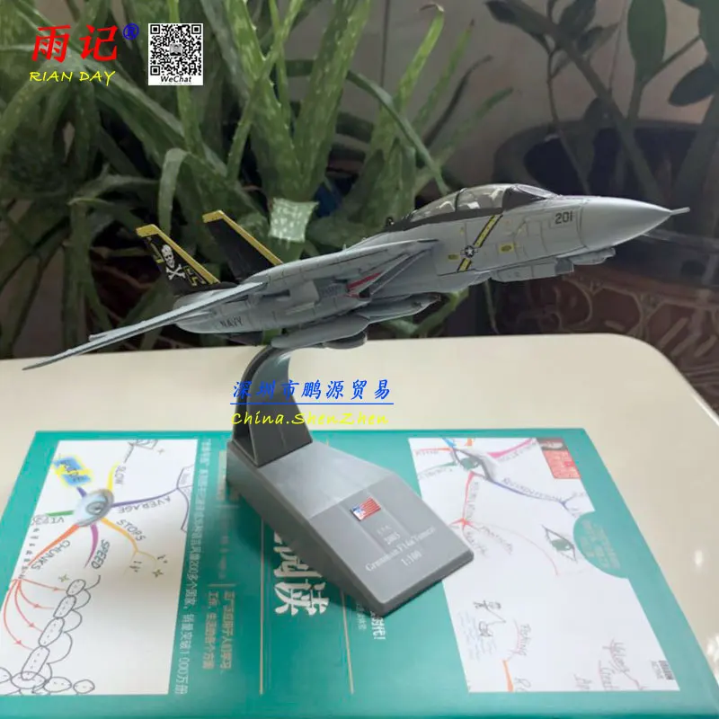 AMER 1/100 военная модель игрушки F14 Tomcat F-14A/B AJ200 VF-84 истребитель литой металлический самолет модель игрушки для сбора/подарка