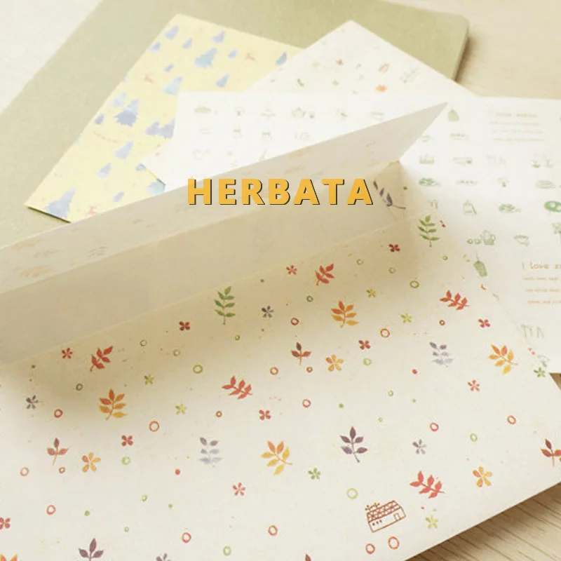 HERBATA 10 шт./партия Корея милый мультфильм мини красочные Бумага конверт Kawaii небольшой подарок для ребенка Craft конверты для свадьбы письмо