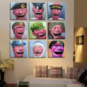 

hand painted big mouth oil painting Pop Art on canvas good for bedroom decoration