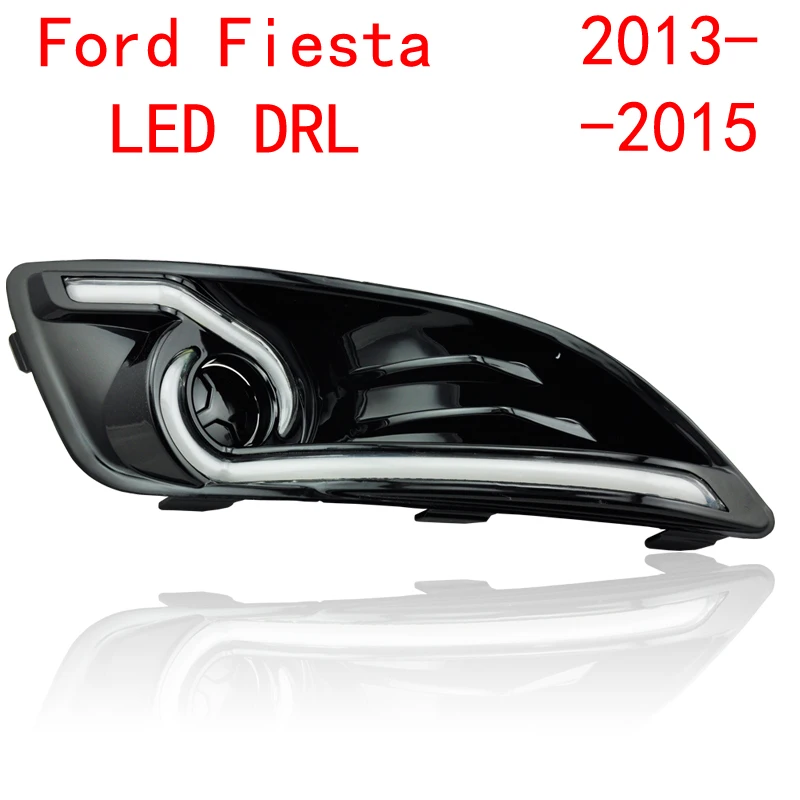 

2PCs/set Car LED DRL Daylight drl led Daytime Running lights fog lamp for Ford Fiesta 2012 2013 2014 2015