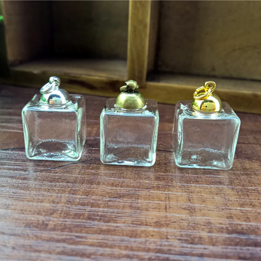 Набор стеклянных колец в форме пузыря с чепчиком 10 шт. 15 мм|glass globe|vial pendantpendant diy |