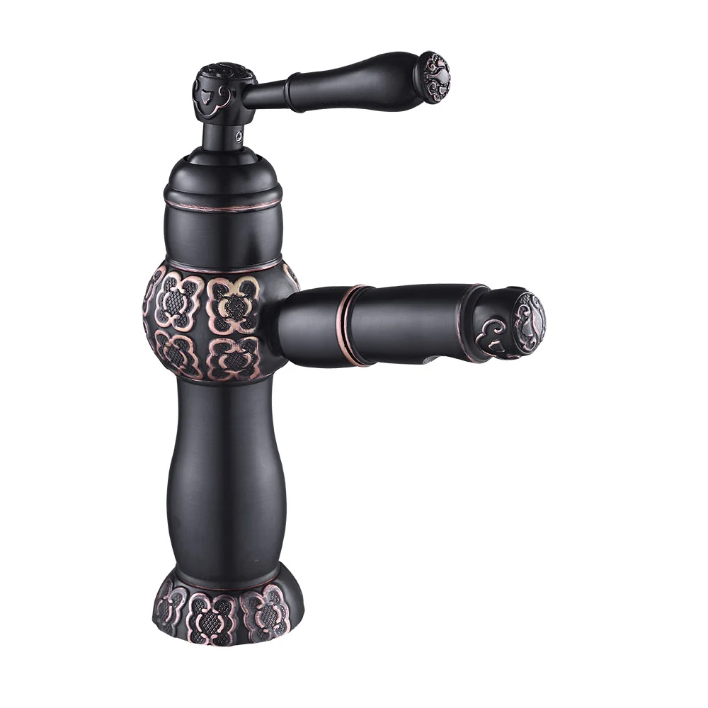 

Golden Color Finish 7" Bathroom Lavatory Sink Basin Vessel Faucet Mixer Tap Single Handle