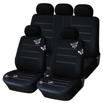 

9pcs/set Universal Car Styling Seat Cover Butterflies Butterflypattern Embroidered Car Seat Cover For Volksvagen/Kia /Honda