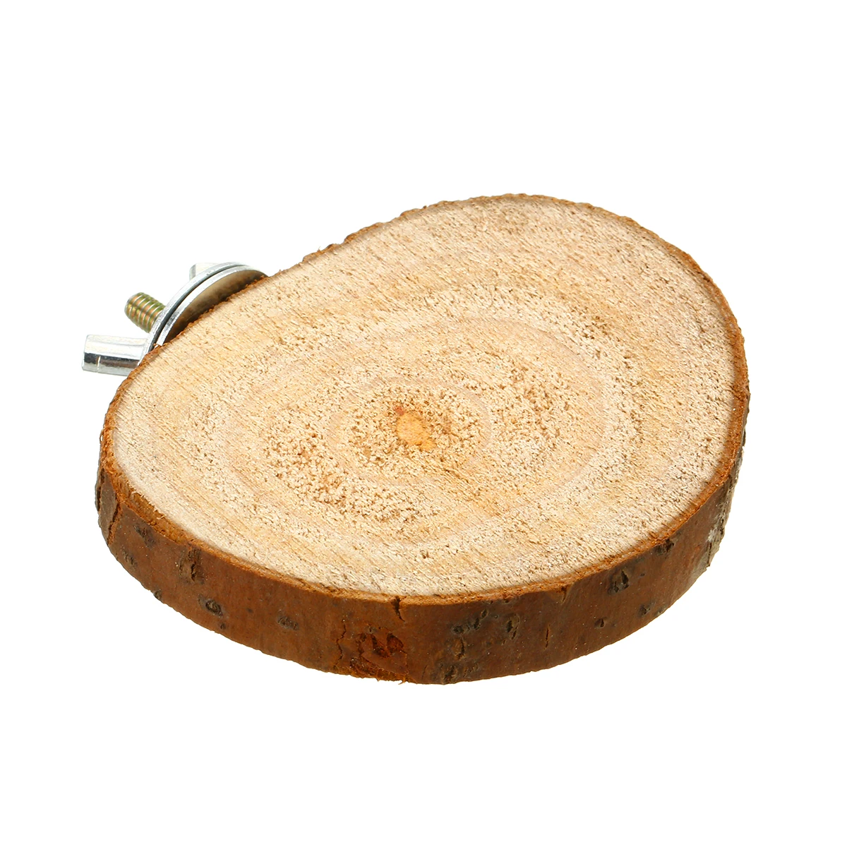 Wooden Bird Chew Toy Hanging Swing Birdcage Platform Parakeet Cockatiel Parrot