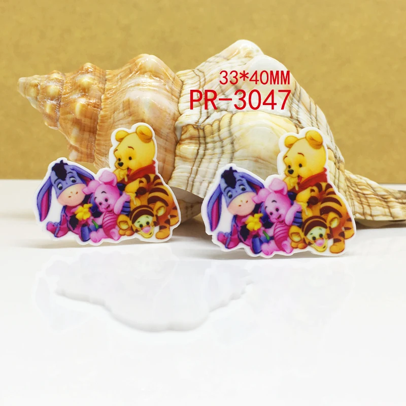 30 шт ананас плоское украшение из смолы PR 2870