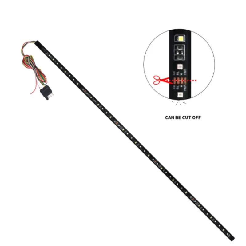 12 v-24 v 6" гибкий светодиодный грузовик световая балка на задний борт бег/тормоз/назад/сигнал/сзади полосы света лампы для Dodge Оперативная память 1500 1500 Ван